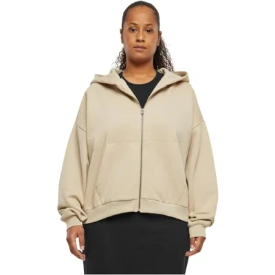 Imagen de Urban Classics BOXY Sudadera con cremallera, Mujer, Talla: XXL, Wetsand