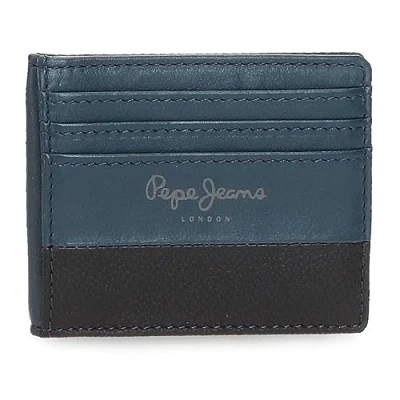 Imagen de Pepe Jeans Dual Tarjetero Azul 9,5x7,5 cms Piel