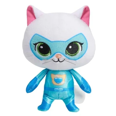 Imagen de Just Play Pequeña gatita de Peluche SuperKitties Disney Junior 16,5 cm, Bitsy, gatita, Tejido Suave, Juguetes para niños a Partir 2 años