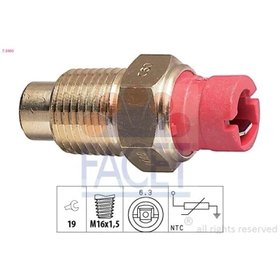 Imagen de FACET 7.3000 Sensor de Temperatura del Refrigerante Made in Italy OE Equivalent FIAT: Punto I Hatchback, Ducato Furgón, Seicento / 600 Hatchback