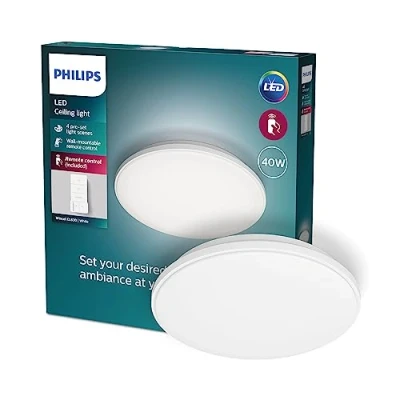 Imagen de Philips Plafón LED de Techo Wincel, 40W, 4200 Lúmens, Luz Blanca Regulable Cálida a Fría, 47 cm Diámetro