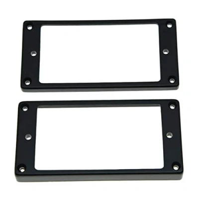 Imagen de kaish 2pcs Negro Humbucker Pickup anillo soporte de base inferior marco para Epiphone LP Guitarra