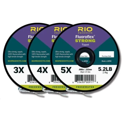 Imagen de Rio Fishing Products FLUOROFLEX Juego de 3 unidades, 4X 6X