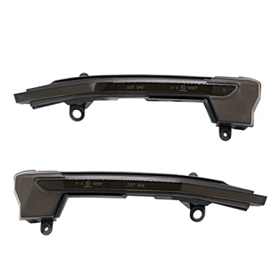 Imagen de AUTO STYLE Intermitentes de espejos laterales compatible con Seat (Cupra) Ateca 2016 &amp; Tarraco 2019 Gris incl. luces dinámicas