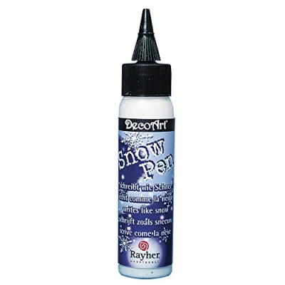 Imagen de Rayher Bolígrafo efecto nieve, 59 ml, manualidades, decoración invierno y Navidad, 38075000