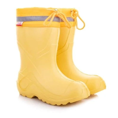 Imagen de LEMIGO EVA Botas de Lluvia Para Niños Agua Ligeras Amarillo Azul Rosa 24 37 (Amarillo, numeric_32)
