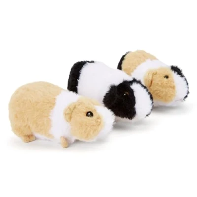 Imagen de Zappi Co Juego de 3 Juguetes Conejillo Indias Peluche 100% reciclados (15 cm Cada uno), colección Suave y respetuosa con el Medio Ambiente para recién Nacidos