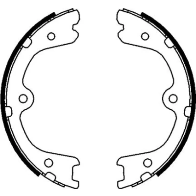 Imagen de TEXTAR 91073200 Zapatas de freno mano sin palanca NISSAN: Pathfinder 3