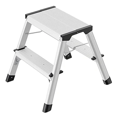 Imagen de Hailo L90 Taburete de Aluminio con 2x2 peldaños