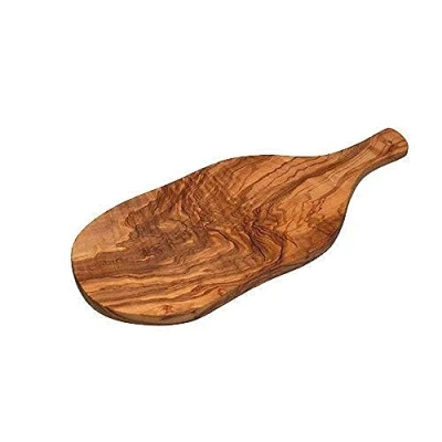 Imagen de KitchenCraft: World of Flavours Tabla de Madera para Cortar y Servir Aperitivos, Olivo Rústica, 30 x 17 cm