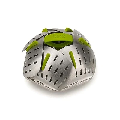 Imagen de Joseph Bloom Cesta Vaporera Plegable para Verduras, almacenamiento compacto, Acero inoxidable