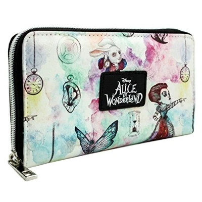 Imagen de Alice In Wonderland En El Otro Lado Del Espejo Cartera Clutch Bolsillo para Monedas &amp; Tarjetero, Blanco