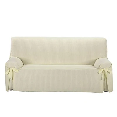 Imagen de Martina Home Milan Funda Sofá Lazos, Crudo, 2 Plazas