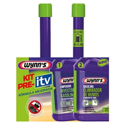 Imagen de Wynn&#039;s Pack Aditivos Pre ITV Gasolina, Limpia Inyectores Gasolina y Reductor de Humos Reduce Emisiones Combustible Mejora el Rendimiento 2x325ml
