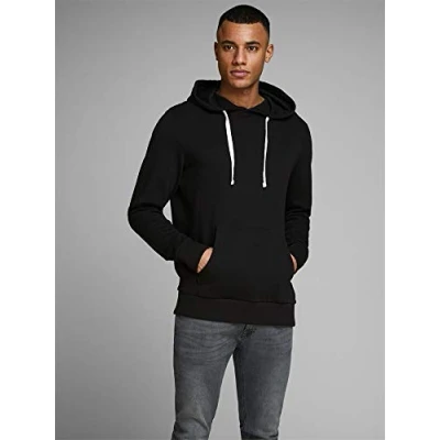Imagen de Jack &amp; Jones Jjeholmen Sweat Hood Noos Sudadera con Capucha, Negro, XXL para Hombre