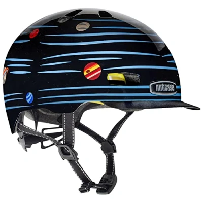 Imagen de Nutcase Little Nutty Defy Gravity (Reflective) Casco, Multicolor, XS