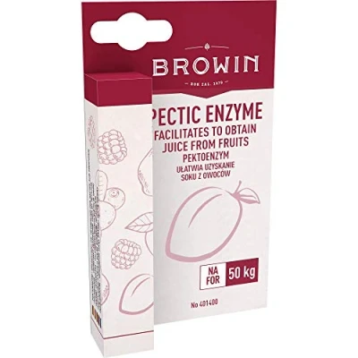 Imagen de Browin 401400 Pectinasa, líquido más Rendimiento de Jugo para la elaboración Vino, antigelificante 10 ml