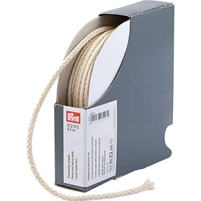 Imagen de Prym Cordón de Anorak y Parque, 100% Pan, Color Blanco Crudo, Ø 4 mm