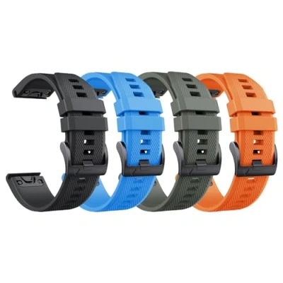 Imagen de NotoCity Correa para Garmin Fenix 5/6 pro/7, 22mm Silicona 5 Plus/6/7 Pro, Instinct/2, Forerunner 935/945, Epix 2, Descent G1, Approach S60 Quatix Reemplazo Correa(4 Piezas)