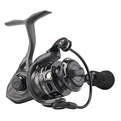 Imagen de PENN Clash II Carrete de Pesca Giratorio Gris/Negro, 1000