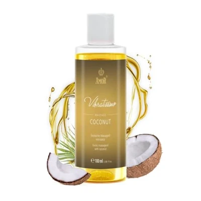 Imagen de “Coconut de Vibratissimo: aceite masaje exótico con coco, afrodisíaco, erótico, 100 ml