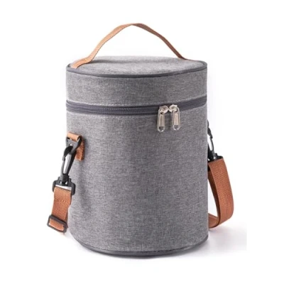 Imagen de sunVigorous Borsa Pranzo, Termica Porta Frigo, Borse Termiche Pranzo: Ideale per Lavoro, Scuola, Gite e Trasporto di Alimenti(gris, 6L)