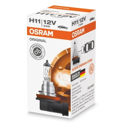 Imagen de OSRAM 64211 Lámpara, faro de carretera H11 12V 55W 3200K Halógena CITROËN: Berlingo, OPEL: Astra J Hatchback, BMW: 3 Berlina