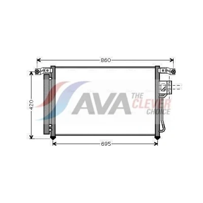 Imagen de PRASCO HY5175D Condensador con secador 13,0 8,5 Aluminio 693 HYUNDAI: SANTA FE 2