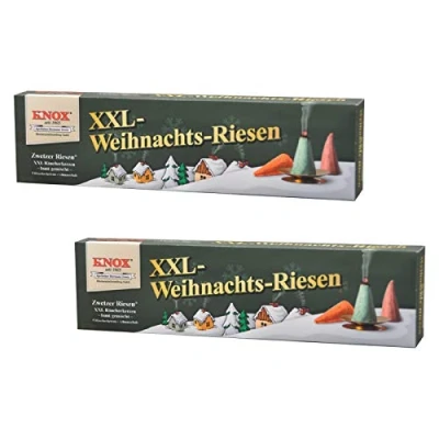 Imagen de 2 unidades XXL Knox incienso velas Navidad Fortuna, 5 Fortuna de conos con neón Carcasa, mezcla multicolor