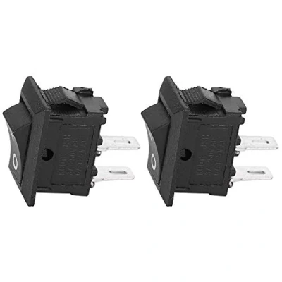 Imagen de Raguso P Acid 20 Piezas Interruptor Basculante de 2 Pines Encendido Apagado Posiciones KCD11 Accesorios para Electrodomésticos Negro 10X7X1