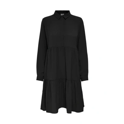 Imagen de JDY Piper L/S WVN NOOS Vestido camisero, Mujer, Talla: 34, Black