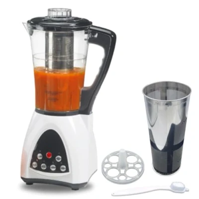 Imagen de MULTI ROBOT Sopera Eléctrica 6 Programas, Función 2 en 1: Batidora Vaso y Máquina Hacer Sopas cremas, Mantiene Calor, hierve, bate, mezcla, tritura, 1,7L (Soup Maker + Accesories)