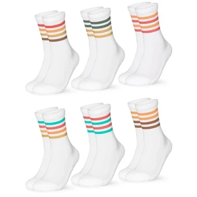 Imagen de Occulto 6 PACK Calcetines, Mujer, Talla: 35 38, Weiß bunt