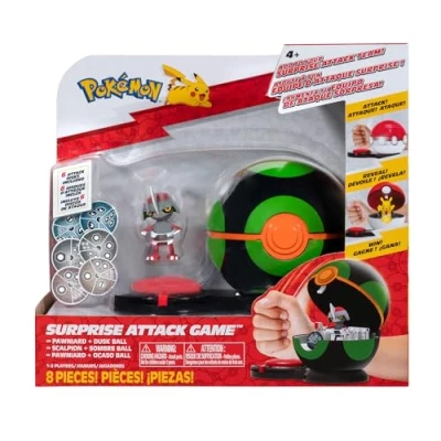 Imagen de Pokémon Surprise Attack Game Gladiantri con Bola de Oscuridad, Color (Jazwares PKW3172)