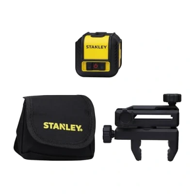 Imagen de STANLEY Nivel Láser Rojo Cubix, Alcance 12m, Precisión 0,6mm/m, Autonivelante, Líneas Cruzadas, Bloqueo Péndulo, Soporte Multiposición, Pilas y Bolsa, STHT77498 1