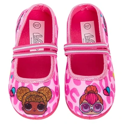 Imagen de LOL Surprise Muñequeras zapatillas fáciles de sujetar casa interior rosa zapatos ballet para bebés, Multi, 34 EU