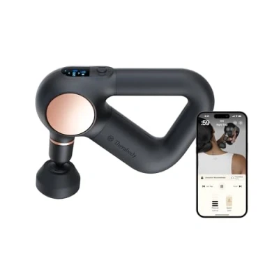 Imagen de Theragun Sense Masajeador de Percusión Personal Tejido Profundo con Rutinas Respiración para Alivio del Estrés, Dolor y Muscular en Cuello, Espalda, Pierna Rodilla (Black)