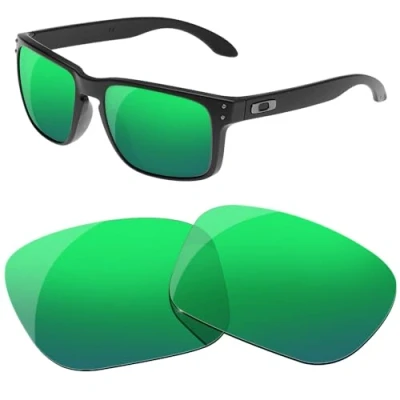 Imagen de HiCycle2 Lentes de repuesto polarizadas para gafas sol Oakley Holbrook XL, múltiples opciones, Green, nothing