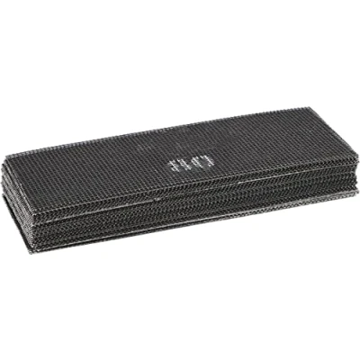 Imagen de KOTARBAU® Set de hojas lija, Grano: 80, Forma rectangular, Malla abrasiva, Rejilla adherente, Carburo silicio, Para lijadoras y pulidoras, alisar juntas o paredes yeso, 10 UD
