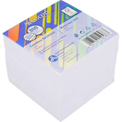Imagen de Westcott E 733182 00 Bloc de notas (700 hojas, 9 x cm, papel con certificado FSC, 80 g/m²), color blanco