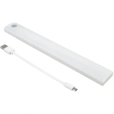 Imagen de Ansmann Regleta LED con sensor de movimiento (1 unidad) Lámpara empotrable pequeña cinta magnética y adhesiva Elegante montaje para el cojinete, la escalera, etc. Talla M