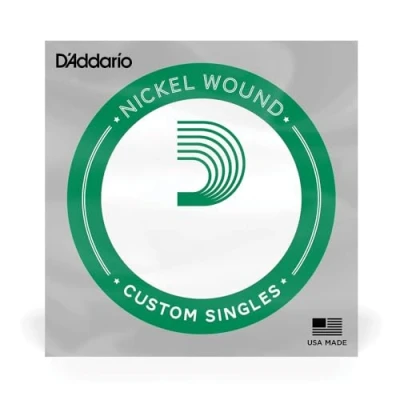 Imagen de D&#039;Addario NW028, cuerda individual con entorchado en níquel para guitarra eléctrica, .028