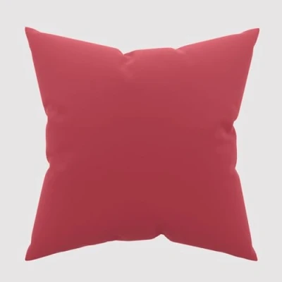 Imagen de Atmosphère Funda de Almohada Lisa, Rojo, 63 x cm