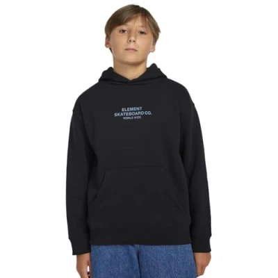 Imagen de Element Skateboard HOOD Youth Jersey con capucha para niños, Talla: 12a, Flint black