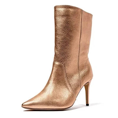 Imagen de L37 HANDMADE SHOES Gimme, Botas de Moda Mujer, Dorado, 37 EU