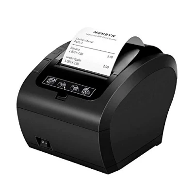 Imagen de MUNBYN [USB Impresora de Ticket Térmica, Recibos 80mm, Velocidad Imprimir 300mm/s ESC/POS Compatible con Windows/Mac/Chromebook Negro