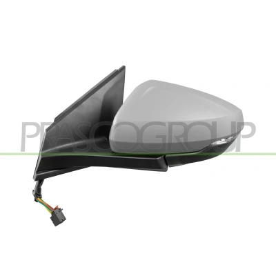 Imagen de Espejo retrovisor Prasco VG0257354 izquierda imprimado eléctrico calefactable, abatible eléctricamente, asférico