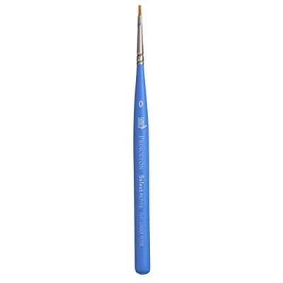 Imagen de Princeton Artist Brush Select Sintético Mango Corto Sombreador Plano Mini Nº 0, Flat Shader Petite, Petite Size 0