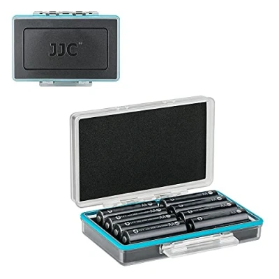 Imagen de JJC Caja de Almacenamiento baterías plástico Duro con 8 Ranuras para AA 14500