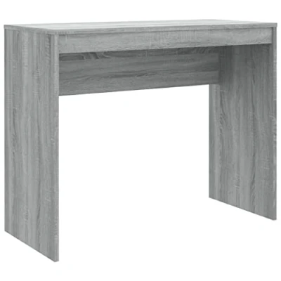 Imagen de vidaXL Escritorio Mesa de Consola Pasillo Oficina Vestíbulo Ordenador Despacho Estudio Lectura Auxiliar Madera Contrachapada Gris Sonoma 90x40x72 cm